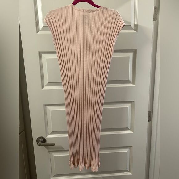 EILEEN FISHER | Wide Ribbed Pink Pale Dress Size XXS - Picture 2 of 7